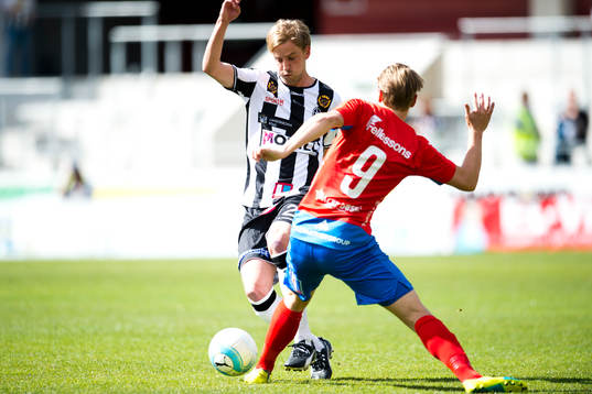 Landskronas Viktor Svensson och Östers Robin Strömberg
