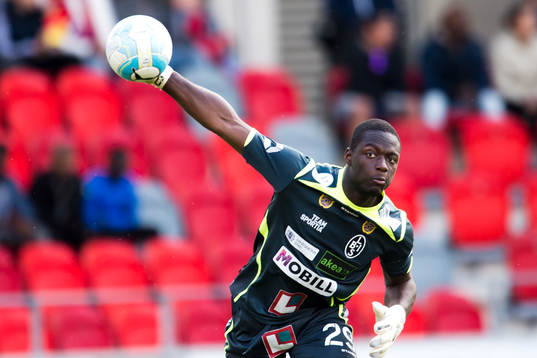 Landskronas målvakt Ismael Diawara