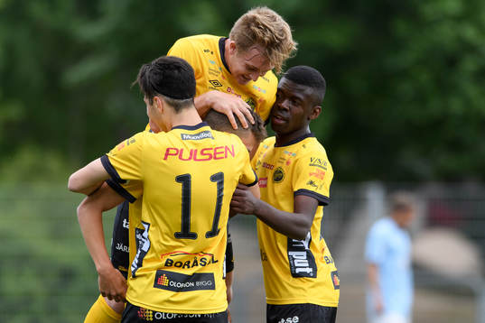 Elfsborgs spelarna jublar