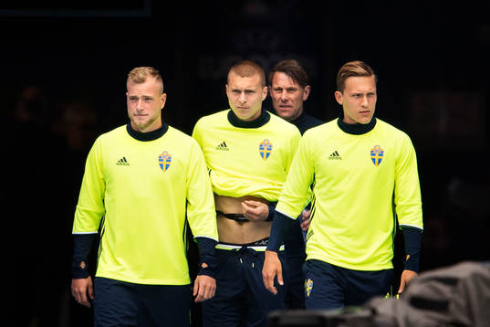 John Guidetti, Victor Nilsson Lindelöf, Håkan Ericson och
