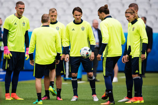 Robin Olsen, John Guidetti, Albin Ekdal, Erik Johansson och