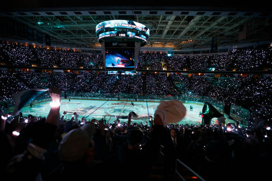 The NHL Stanley Cup playoffs final 6 between the San Jose