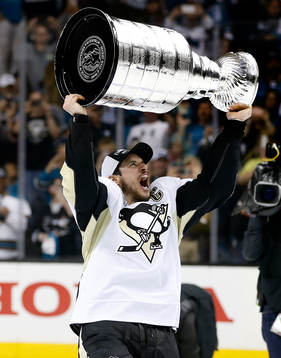Pittsburgh Penguins center Sidney Crosby (87) celebrates