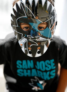 Sharks fan Zack Nelson
