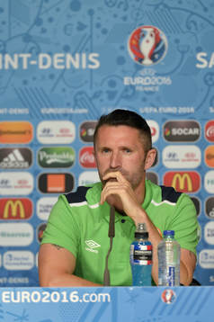 Irlands Robbie Keane på denna handout-bild från UEFA