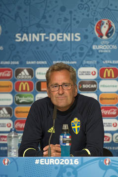 Sveriges förbundskapten Erik Hamrén på denna