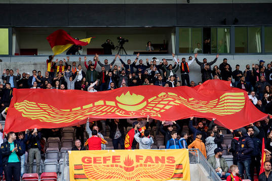 Syrianskas supportrars tifo