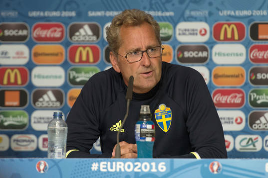Sveriges förbundskapten Erik Hamrén på denna