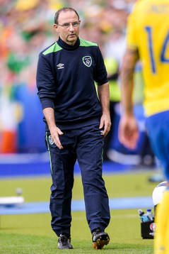 Irlands förbundskapten Martin O’Neill i fotbollsmatchen