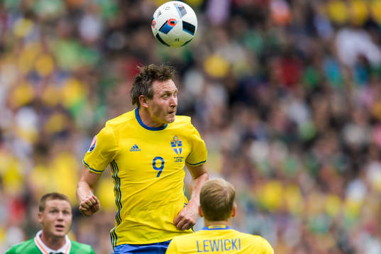 Sveriges Kim Källström i fotbollsmatchen mellan Irland