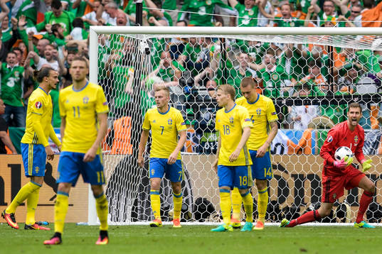 Sveriges Erik Johansson, Sebastian Larsson, Oscar Lewicki,