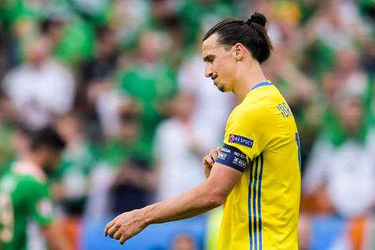 Sveriges Zlatan Ibrahimovic deppar