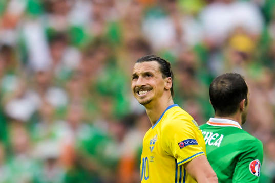 Sveriges Zlatan Ibrahimovic deppar