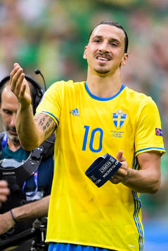 Sveriges Zlatan Ibrahimovic deppar