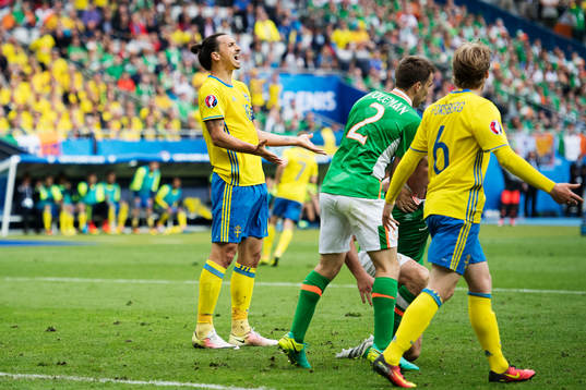 Sveriges Zlatan Ibrahimovic deppar