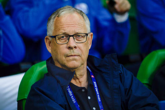 Islands förbundskapten Lars Lagerbäck före