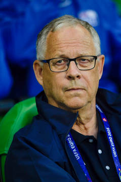 Islands förbundskapten Lars Lagerbäck före