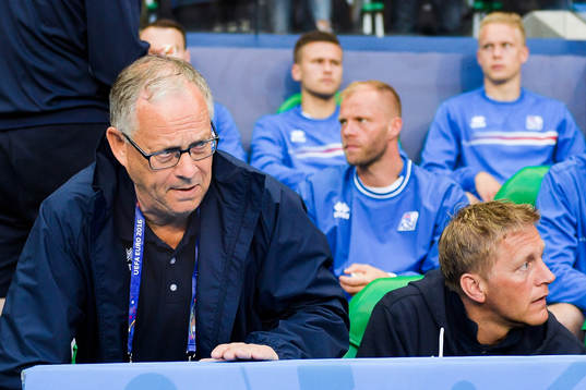 Islands förbundskapten Lars Lagerbäck