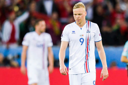 Islands Kolbeinn Sigthorsson och  Kolbeinn Sigthorsson