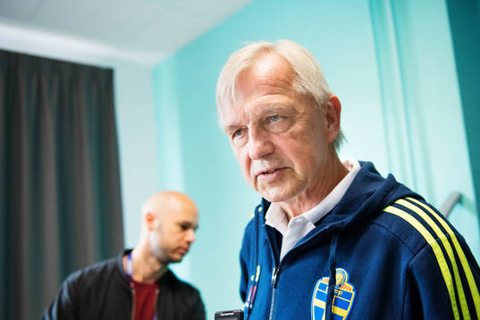 Landslagschef Lars Richt vid Sveriges fotbollslandslags