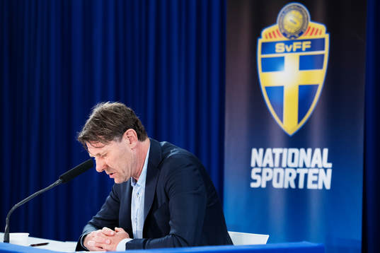 Håkan Ericson, förbundskapten för OS-laget i fotboll,