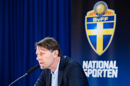 Håkan Ericson, förbundskapten för OS-laget i fotboll,
