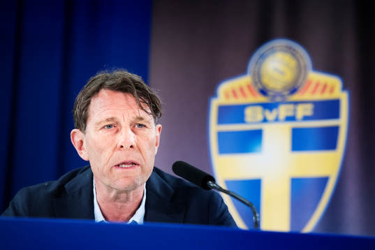 Håkan Ericson, förbundskapten för OS-laget i fotboll,