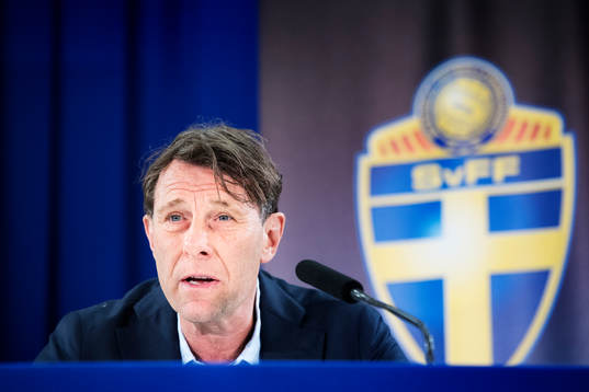 Håkan Ericson, förbundskapten för OS-laget i fotboll,
