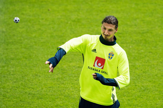 Bläddra bland fler bilder av Fotbolls-EM 2016, dag 6, Sverige, träning