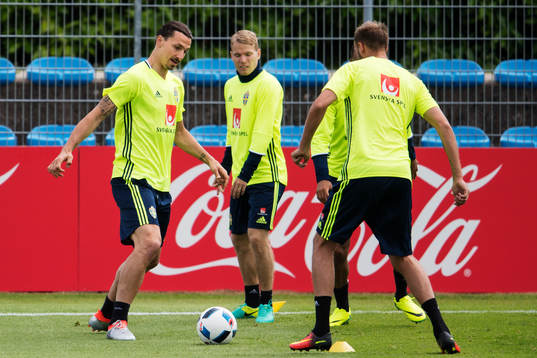 Zlatan Ibrahimovic, Oscar Lewicki och Andreas Granqvist på