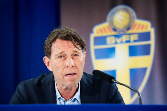 Håkan Ericson, förbundskapten för OS-laget i fotboll,