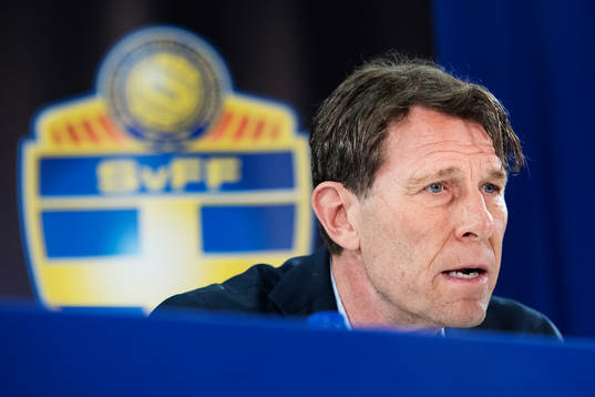 Håkan Ericson, förbundskapten för OS-laget i fotboll,