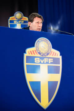 Håkan Ericson, förbundskapten för OS-laget i fotboll,