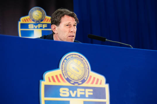 Håkan Ericson, förbundskapten för OS-laget i fotboll,