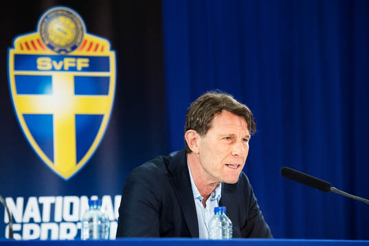 Håkan Ericson, förbundskapten för OS-laget i fotboll,