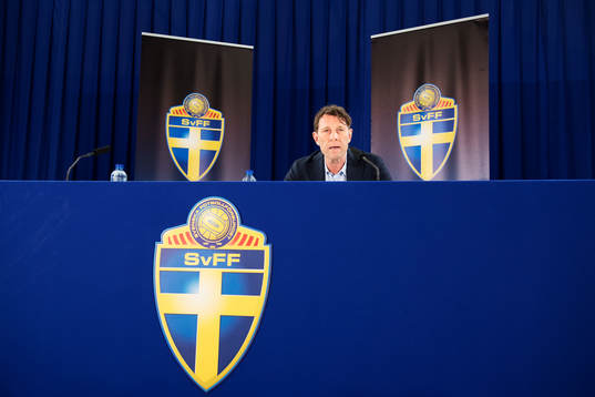 Håkan Ericson, förbundskapten för OS-laget i fotboll,