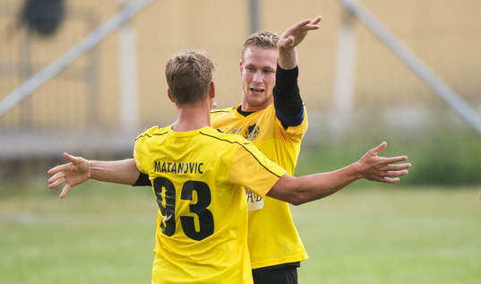 Tågarp har gjort 1-0 i matchen i DM mellan Tågarp och IFK