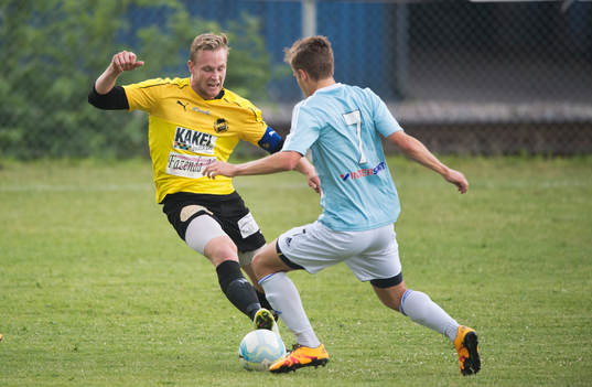 IFK Hässleholms Erik Åberg i matchen i DM mellan Tågarp