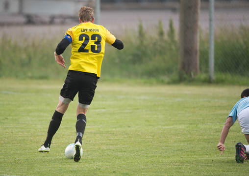 Tågarp gör 1-0 i matchen i DM mellan Tågarp och IFK