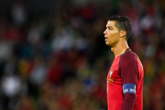 Portugals Cristiano Ronaldo deppar