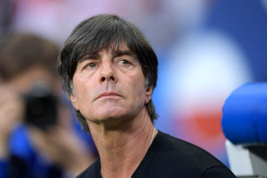 Tysklands förbundskapten Joachim Löw i fotbollsmatchen
