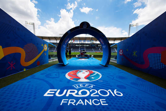 Spelarentrén på Stadium de Toulouse