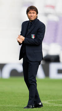 Förbundskapten Antonio Conte på Italiens