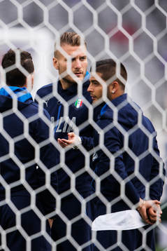 Ciro Immobile och Lorenzo Insigne på Italiens