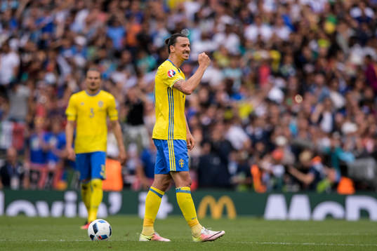 Sveriges Zlatan Ibrahimovic deppar
