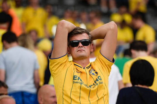 Svenska supportrar deppar