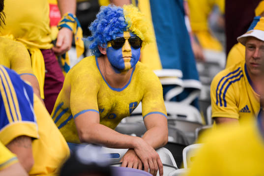Svenska supportrar deppar