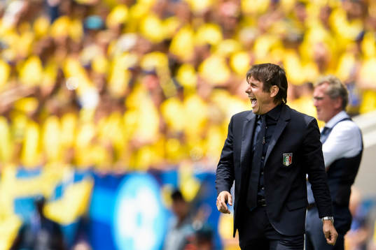 Italiens förbundskapten Antonio Conte i fotbollsmatchen