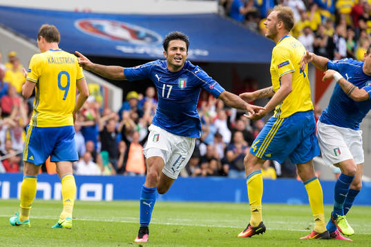 Italiens Eder jublar