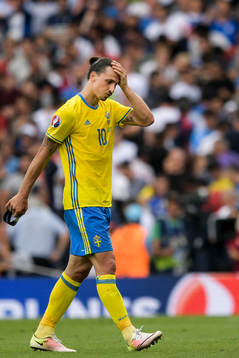 Sveriges Zlatan Ibrahimovic deppar